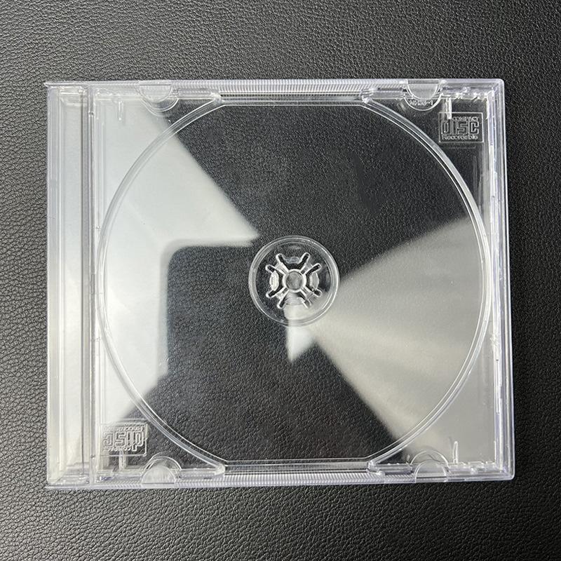 Прозрачный пластиковый цельный дисковый кейс Кейс для CD Утолщенный Бокс для дисков CD DVD Органайзер для хранения Бокс для альбома Кейсы