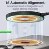 Магнитное беспроводное зарядное устройство мощностью 15 Вт для быстрой зарядки, подходит для iPhone 16, 15, 14, 13, 12 Pro Max, Airpods, двойной вход USB-C/A
