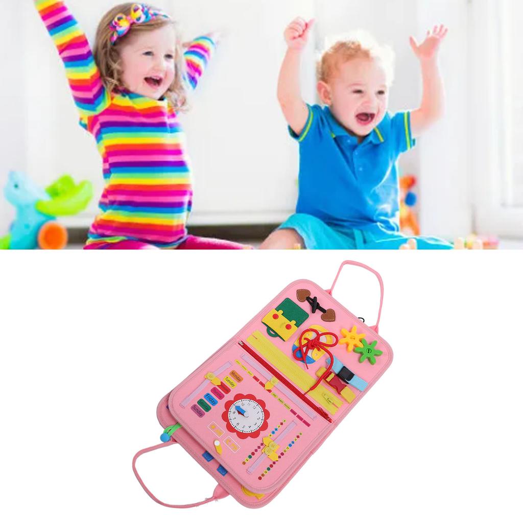 Toddler Activity Board Develop Fine Motor Skills Educational Activity Sensory Board Preschool Learning Toy for Boys Girls