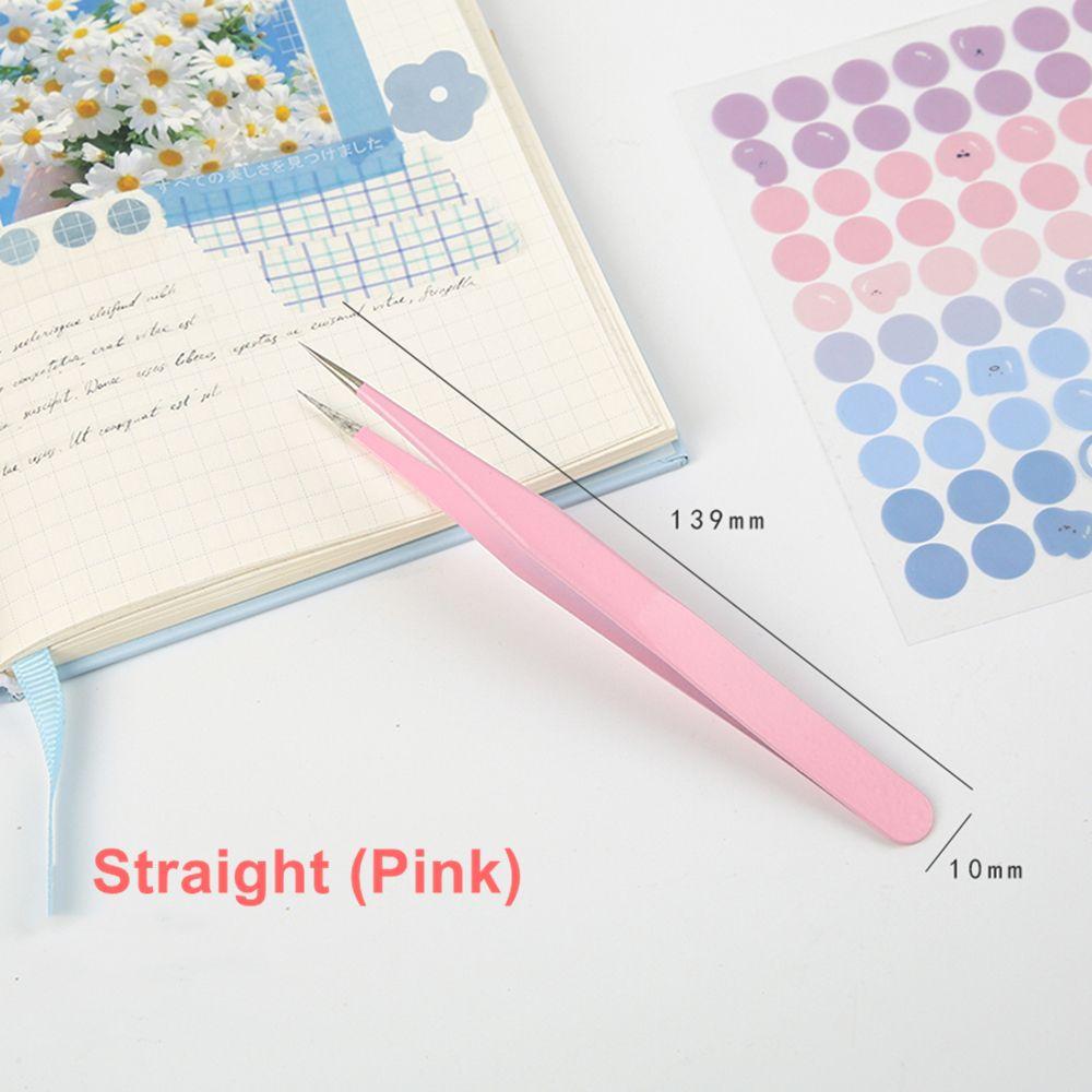 Креативные наклейки для ногтей, накладные ресницы, изогнутые пинцеты своими руками, кусачки из нержавеющей стали, прямые