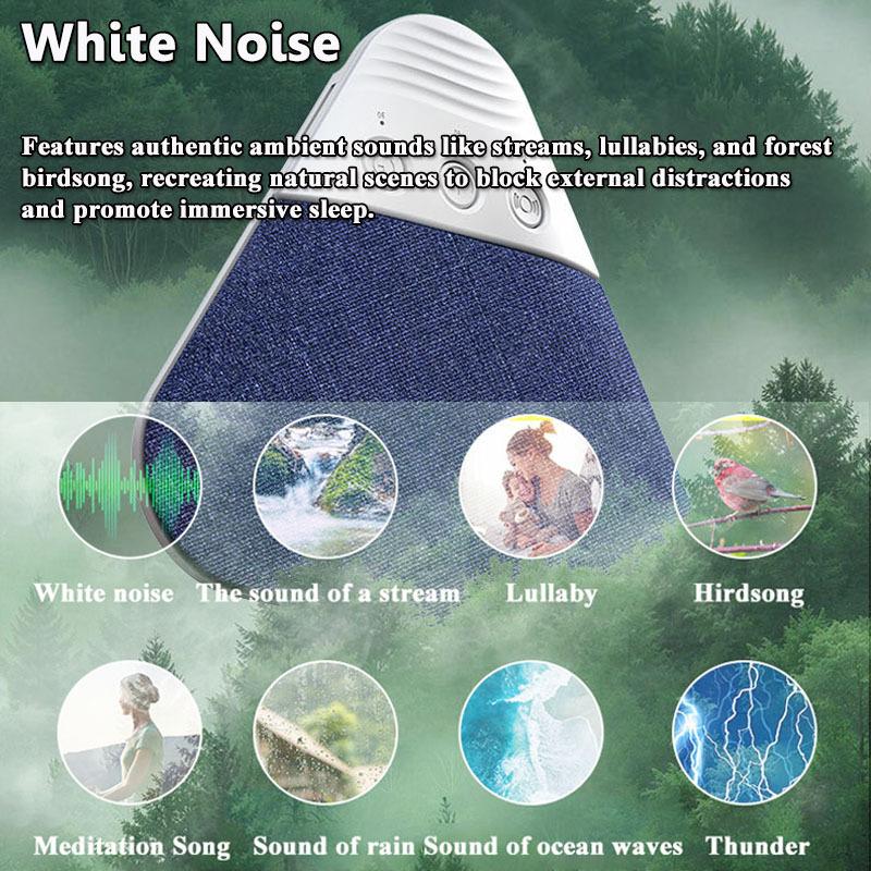 Mini Sleeping Bluetooth Speaker Rechargeable White Noise Sleep Aid Soundbar Wireless Music Player Support TF Card Timed Shutdow