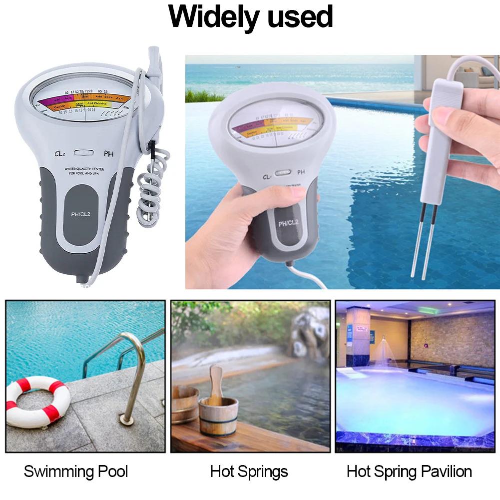 2 In 1 Chlorine Meter PH Chlorine Tester PC-101 Level Portable Digital PH Meter Water Quality Pool Spa Analytical Instruments