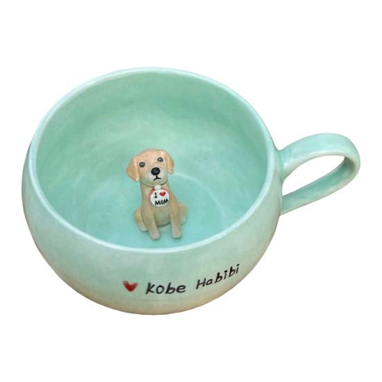 Керамическая кружка 350 мл с секретной 3D фигуркой животного ручной работы