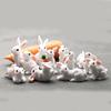 Mini Animal Craft Fairy Garden Micro Landscape Resin Bunny Statue Miniature Rabbit Figurine