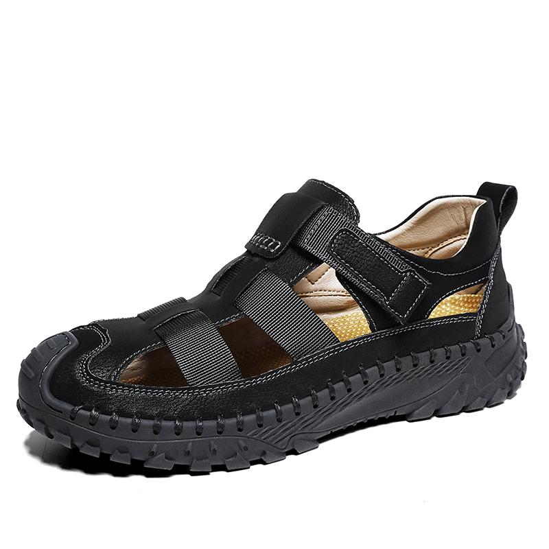 Летние мужские сандалии, высококачественная дышащая повседневная мужская обувь, нескользящие пляжные сандалии для походов, скалолазания, водонепроницаемые кроссовки
