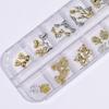 Nail Art 12 Mixed Shining Styles Three-dimensional Decor Sparkling DIY Grids Luxury Manicure Butterfly Ornament