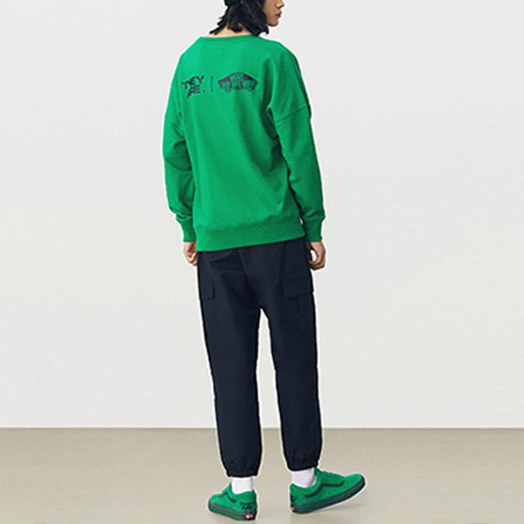 Vans Год Быка зодиакальная серия однотонный спортивный повседневный свитшот с круглым вырезом мужской свитшот зеленый VN0A5F5RZHF1