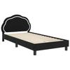 Children s Bed Frame with Headboard Black 80 x 200 cm Velvet