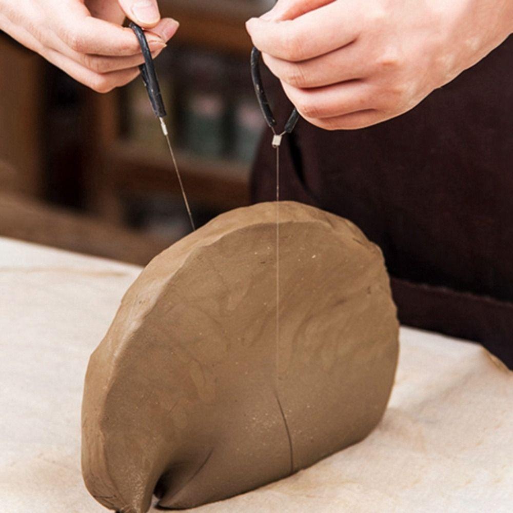 Инструменты для гончарного дела, линия для резки глины, ручная работа, пластик, стальная проволока, веревка для резки глины, прочные керамические инструменты