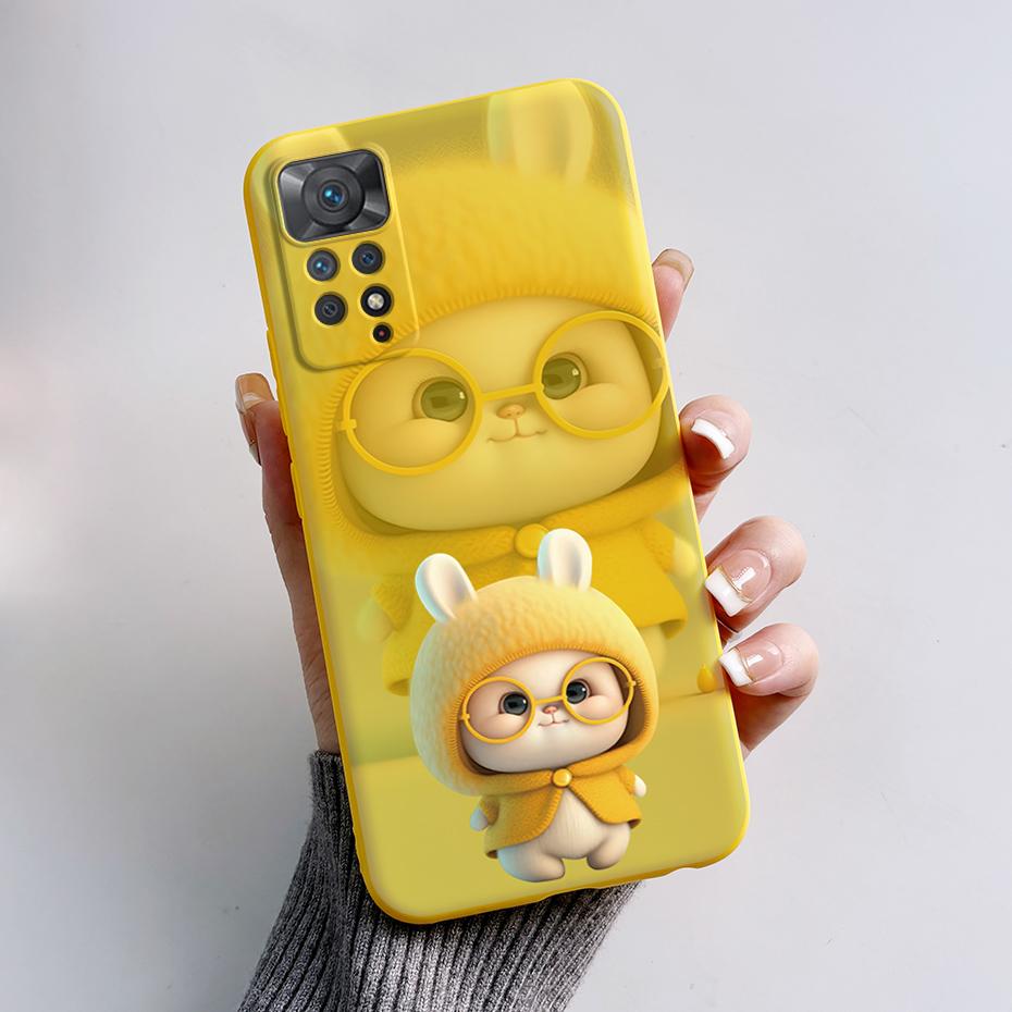 Для Redmi Note 11S Note 11 Pro 5G 4G Чехол Милый Кролик Панда Защитный Fundas Обложка Для Redmi Note 11 note11E Силиконовый Чехол для Телефона