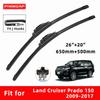 Car Wipers Double Rubber for Land Cruiser Prado 150 2009-2017 Front Brushes Cutter Automobiles Parts Accessories Windscreen Wipers Wear Parts