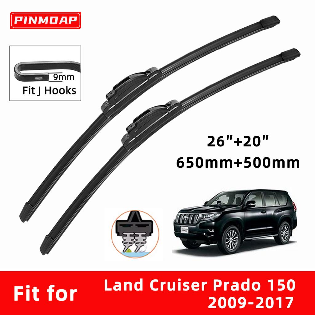 Автомобильные дворники двойные резиновые для Land Cruiser Prado 150 2009-2017 Передние щетки Резак Автомобильные детали Аксессуары Стеклоочистители Изнашиваемые детали