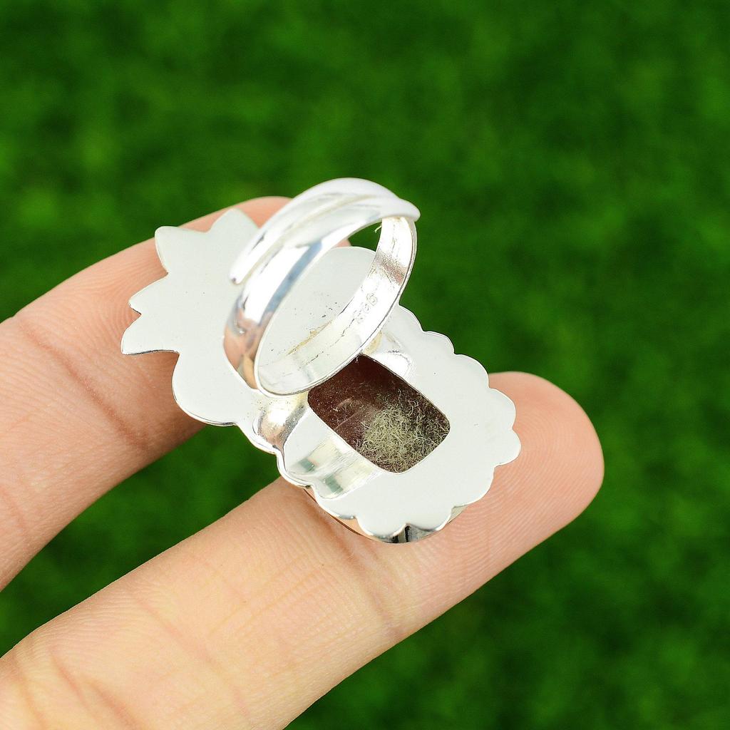 Carnelian Gemstone Sterling Silver Birthday Statement Bezel Elegant Ring Jewelry