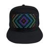 LED Pixel Screen Cap RGB Colorful LED Screen Cap App Connection Detachable Screen USB Charging Display Message Hat Adjustable Buckle Event Party Hat