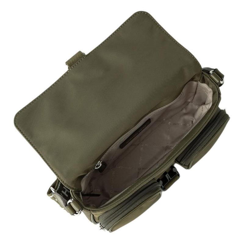 MICHAEL KORS Khai KHAI Brand Logo Letter Sign Regenerated Nylon Shoulder Crossbody Bag Medium Men's Olive Green