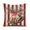 New Christmas Pillow Red Stripe Print Combination Set Pillow Case Indoor Atmosphere Decoration Sofa Cushion