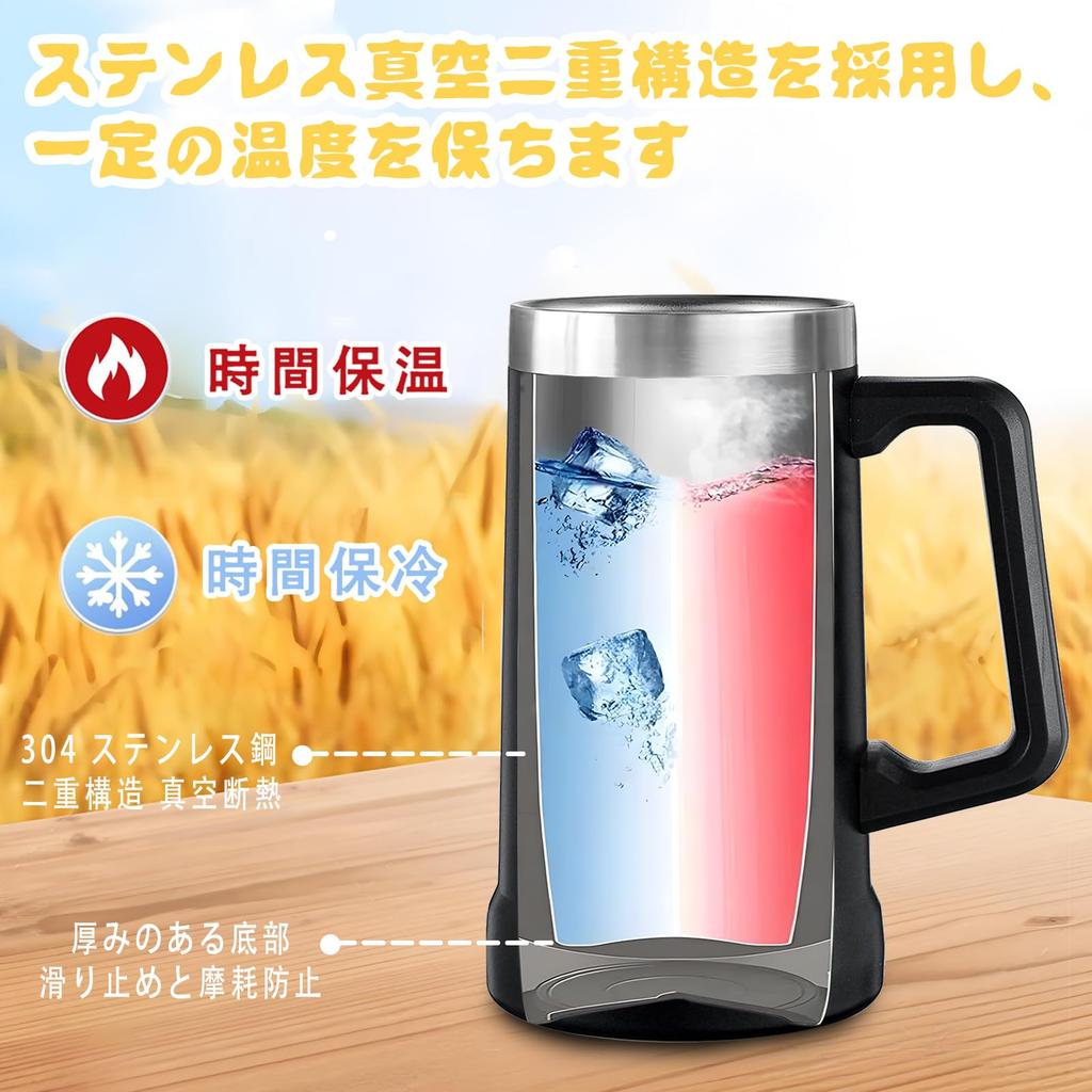 НАПОЛНЯЯ УДАЧЕЙ Пиво Пиво Большая Вместимость Пивной Подарок на Подарок на День Рождения для и 50-летия Смешной с Вакуумом Сохраняет Напитки Холодными или Горячими 710 мл Кружка, Тамблер, Стакан,