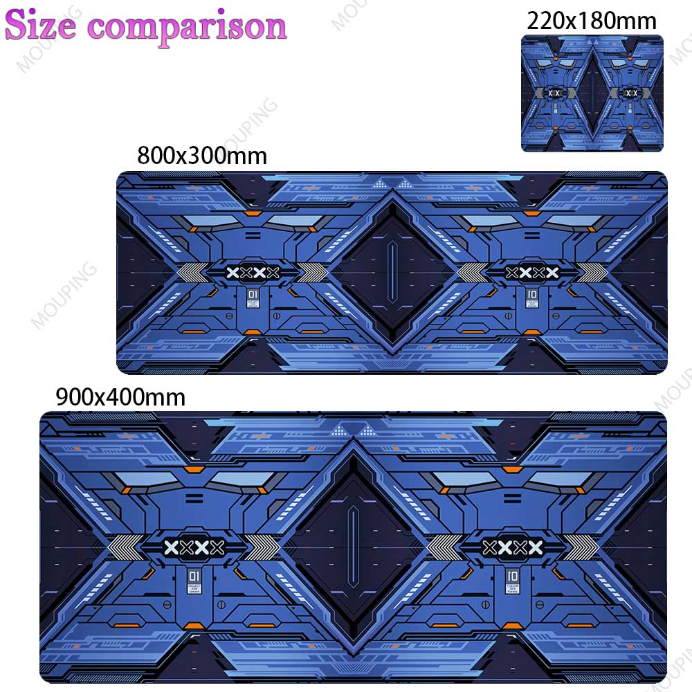Tiger Eba Mouse Pad Blue Gamer Carpet Keyboard Desk Mat Japan Mousepad Extended Pad Office Accessories Computer Desk Mouse Mat