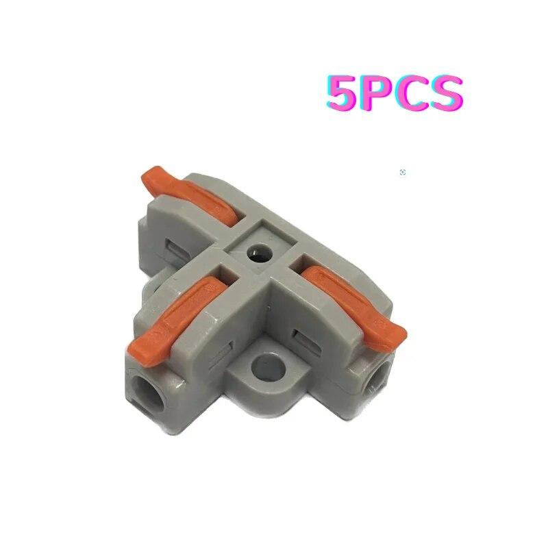 5 шт. T3 T4 быстрый соединитель T-образный зажим трех- и четырехсторонний разветвитель T-образный зажим кабель ответвление быстрый соединитель клеммы