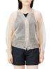 Snidel SWNT222019 Sheer Knit Free Size Cardigan, Women's, BEG,