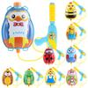 Pull-Out Cartoon Backpack Water Gun Summer Beach Toy for Kids with Adjustable Spray Outdoor Splash Play