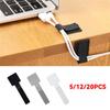 Adjustable Wire Straps Multipurpose Cord Holders Self Sticking Solution Self Adhesive Cable Straps for Organized Desks