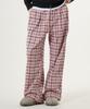 UNKNOWN PLANET Check Elastic Waist Pants Pink