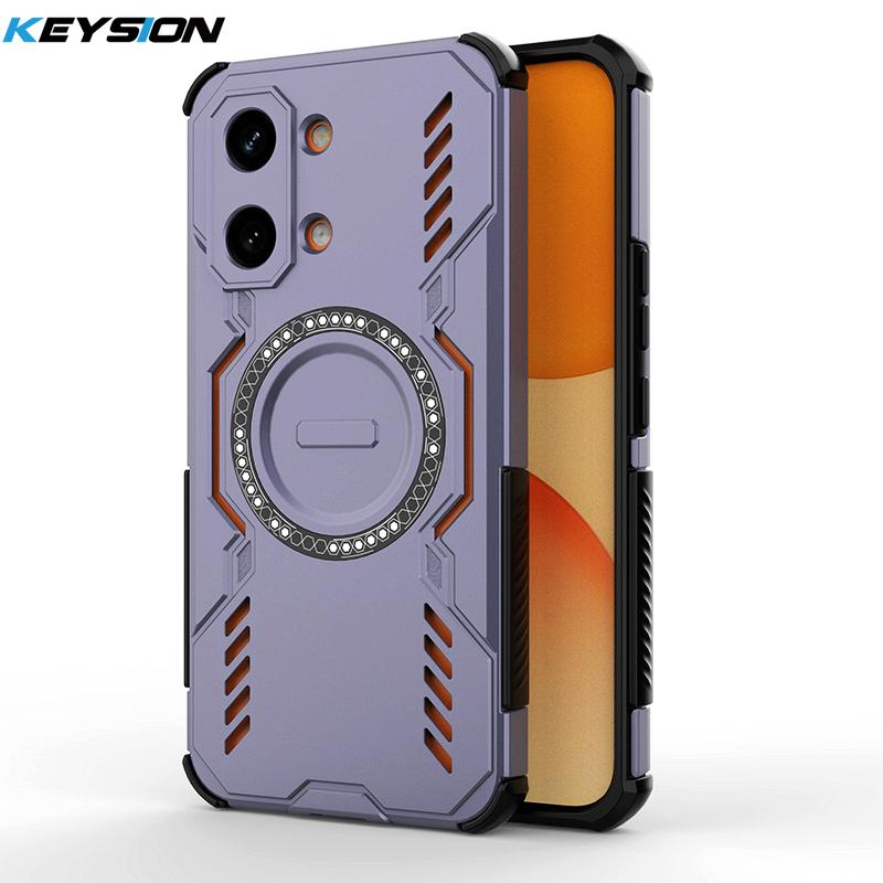KEYSION Полый корпус с рассеиванием тепла для Xiaomi POCO X8 Pro Max TPU+PC Магнитное охлаждение Ударопрочный чехол для телефона для POCO X8 Pro
