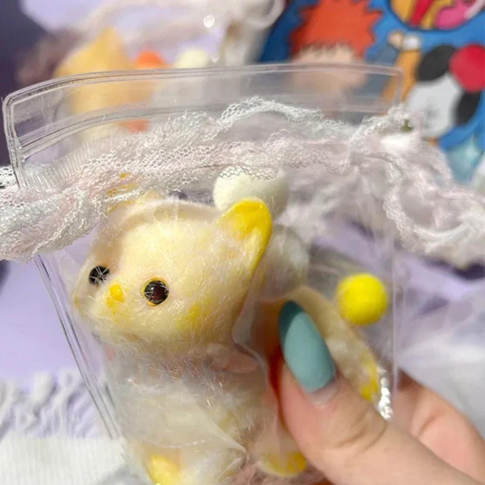 Kawaii Feel щипающая игрушка для пальцев креативная детская игрушка для снятия стресса плюшевые кошки игрушка с медленным отскоком