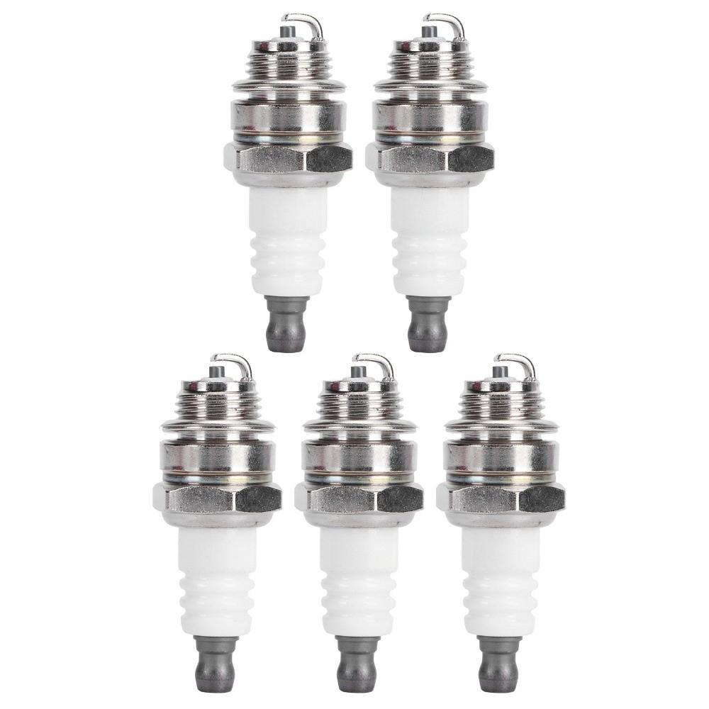5PCS White Spark Plugs for BM6A BPMR7A RCJ6Y RCJ7Y WSR5F 33cc-49cc Trimmer Blower Trimmer