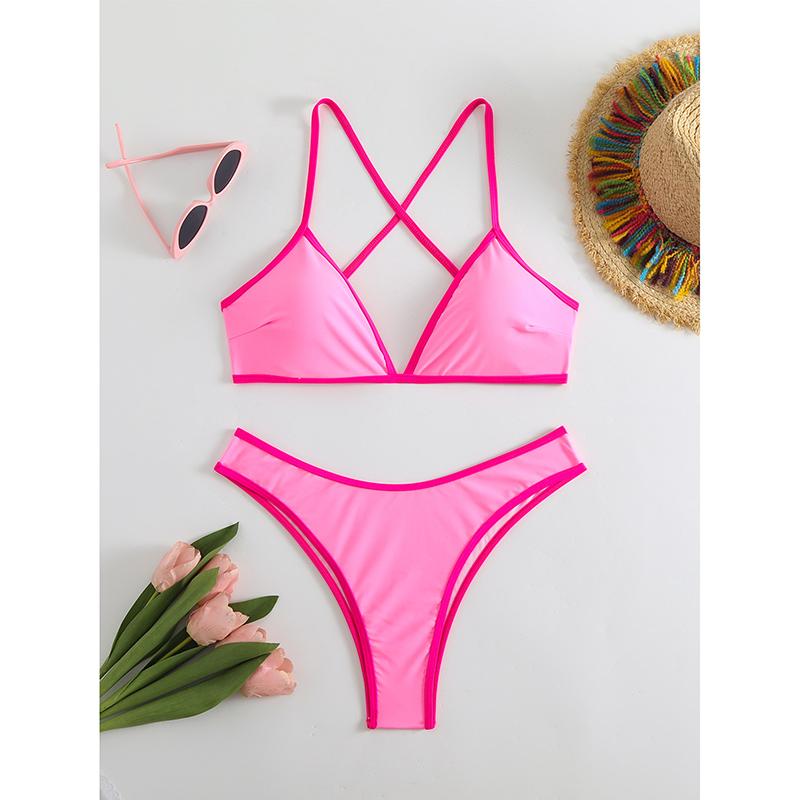 Микро Бикини Женский Купальник Женский Купальный Костюм Сексуальный Стринги Комплект Бикини Пляжная Одежда Купальники с Высоким Вырезом Бикини