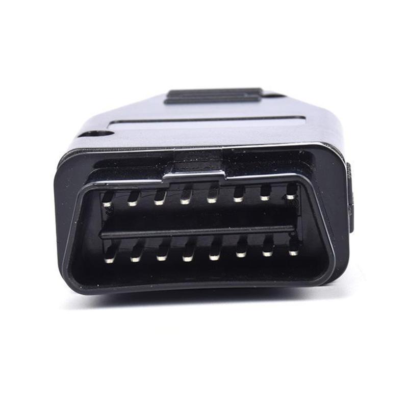 OBD2 16Pin J1962 Connector 1 Set Stable Signal Transmission OBD II Male Adaptor for Auto Fault Detection