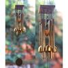 Home Decoration Items Wind Chimes for Home (Golden,Pipe & Hanging Bells)