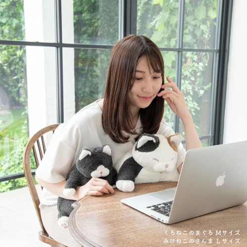 Livheart Cat Body Pillow, Calico Sanma, Large (approx. 38cm In Length), Cute Cat Body Pillow, Plush Toy, Cat Merchandise, 27721-11