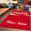 Custom Name Cola Classic Beverage Rug Office Rug Chair Mat Non Slip Carpet Rugs for Bedrooms Dining Room Living Room Home Decor gifts