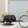 Bicycle Trailer Black 30 kg Iron