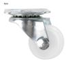 4pcs 1 Inch Swivel Casters White PP Roller Wheel for Trolley Furniture
