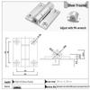 Stainless Steel Adjustable Torque Damping Hinge with Positioning Stop