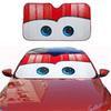 Cartoon Aluminium Foil Car Windshield Sun Shade Big Eyes Cars Front Window Visor