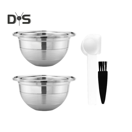 Многоразовые кофейные капсулы из нержавеющей стали для Nespresso VertuoPlus Заправляемые капсулы для машин VertuoLine Экономящие деньги кофейные капсулы из нержавеющей стали