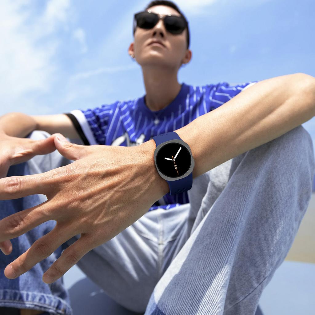 Резиновый ремешок для Samsung Galaxy watch 8/8 classic 46мм/44мм/40мм Дышащий спортивный браслет на запястье Correa Galaxy watch8 Ремешок
