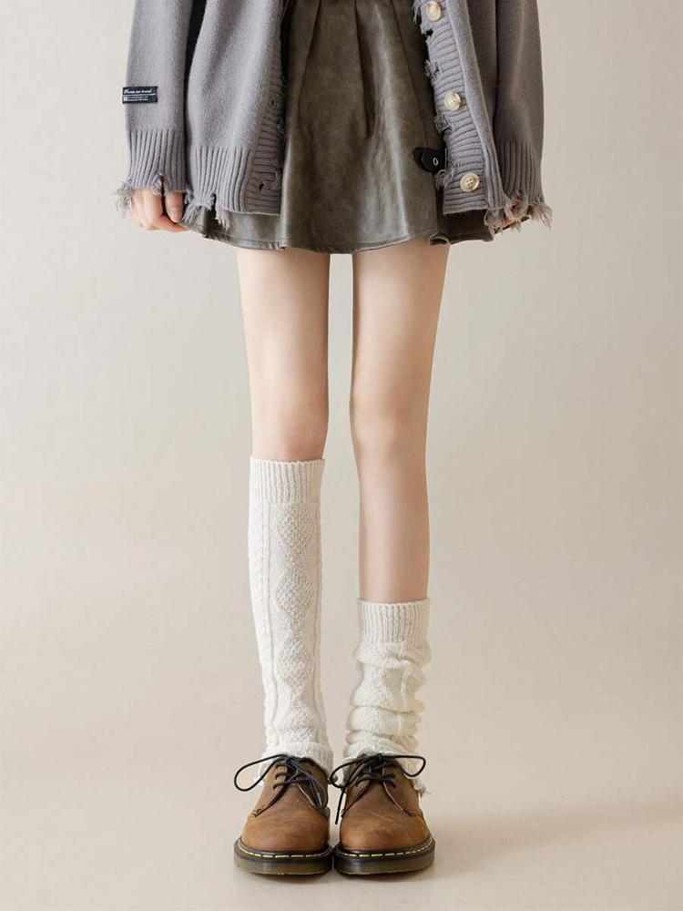 1 Pair Women Jk Uniform Bubble Socks Fashionable Lolita Girls Loose Soft and Comfortable Socks Women Versatile Elephant Socks