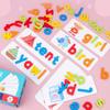 Wooden Spelling Game Children'S 26 English Letters Spelling Practice Early Education Cognitive Educational Toys