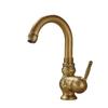 Antique Carved Bathroom Faucet Basin Faucets Brass Hot & Cold Bathroom Sink Faucet Deck Mounted Lavotory Faucet Mixer Water Tap