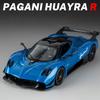 1:32 Pagani Huayra R Supercar Alloy Car Model Sound and Light Pull Back Children's Toy Collectibles Birthday gift
