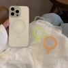 Подходит для Apple 16 Светящийся Ледяной Туман Магнитный Чехол для Телефона Ощущение Кожи 15 Флуоресцентный IPhone 14 Pro Противоударный Защитный Чехол