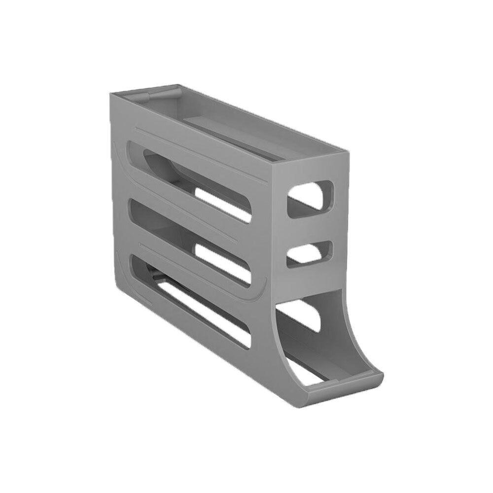 Ящик для хранения яиц в холодильнике, кухонный контейнер для яиц, стеллаж для катания, большая емкость, органайзер для яиц в холодильнике, держатель