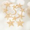 Salircon 2026 Exquisite Boho Vintage Large Metal Starfish Choker Necklace Drop Earring Women Trendy Charm Party Banquet Jewelry