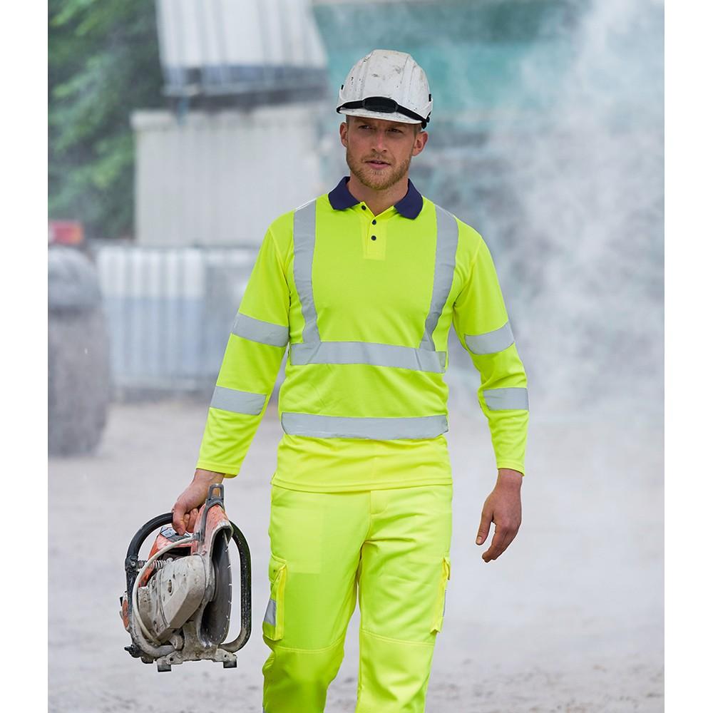 PRO RTX High Visibility Мужская рубашка поло с длинным рукавом