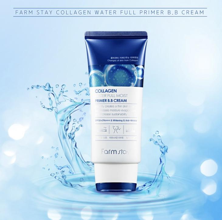FARM STAY Collagen Water Full Moist Primer BB Cream 50 г (3 варианта)